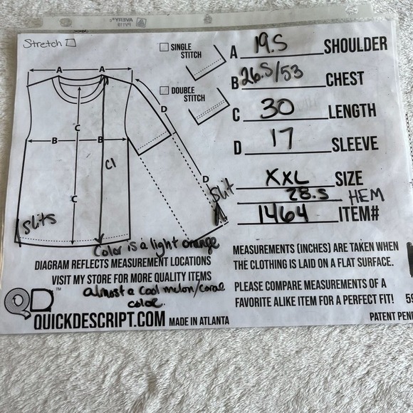 Old Navy Peasant Tunic Top Womens XXL Orange Cotton Lightweight Boho Blouse - Picture 3 of 14